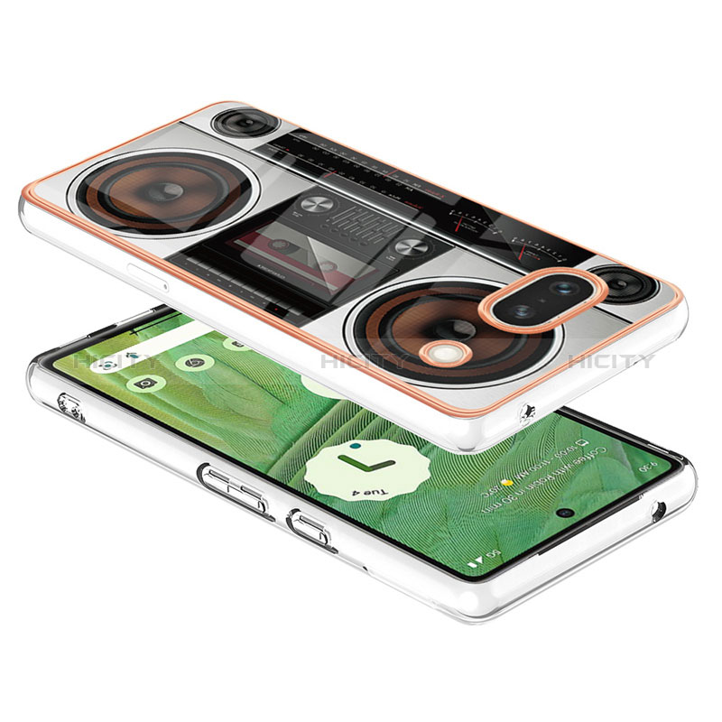 Coque Silicone Motif Fantaisie Souple Couleur Unie Etui Housse SD7 pour Google Pixel 7a 5G Plus