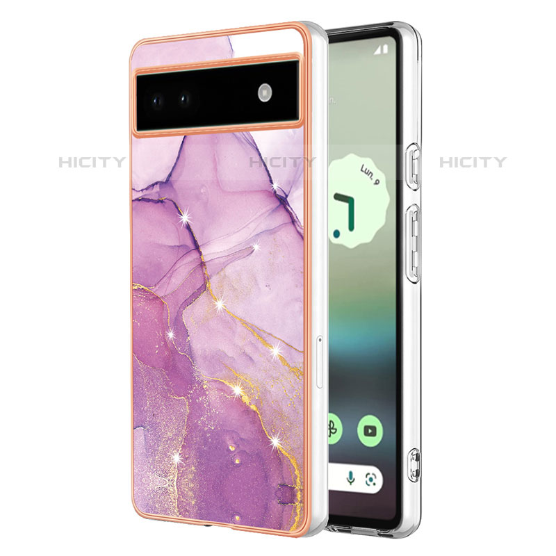 Coque Silicone Motif Fantaisie Souple Couleur Unie Etui Housse Y01B pour Google Pixel 6a 5G Plus