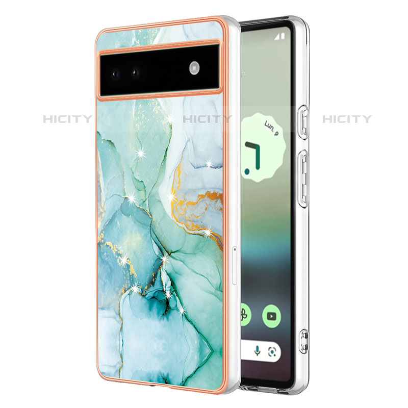 Coque Silicone Motif Fantaisie Souple Couleur Unie Etui Housse Y01B pour Google Pixel 6a 5G Plus