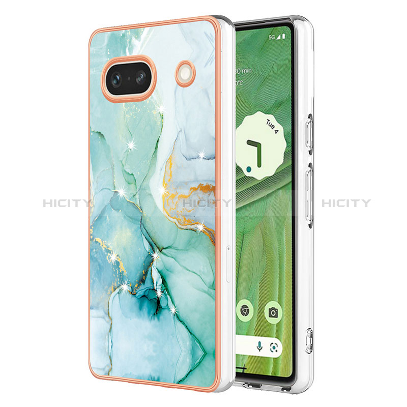 Coque Silicone Motif Fantaisie Souple Couleur Unie Etui Housse Y01B pour Google Pixel 7a 5G Plus