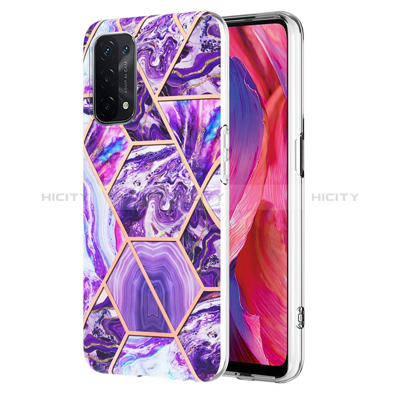 Coque Silicone Motif Fantaisie Souple Couleur Unie Etui Housse Y01B pour Oppo A74 5G Plus