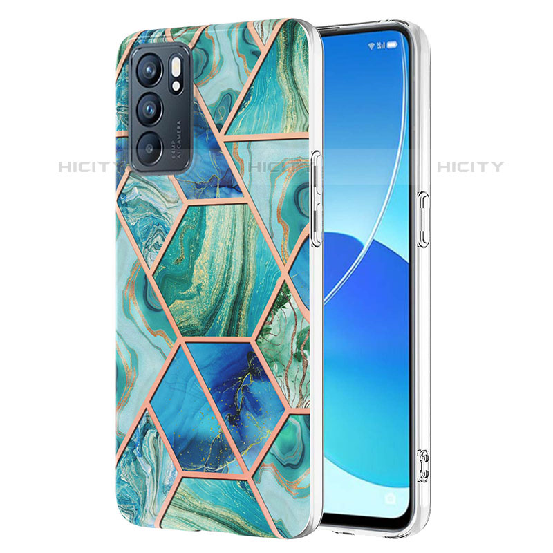 Coque Silicone Motif Fantaisie Souple Couleur Unie Etui Housse Y01B pour Oppo Reno6 5G Plus