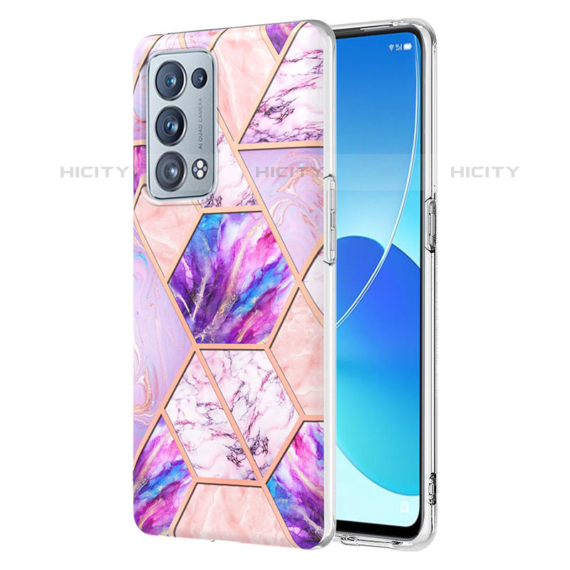 Coque Silicone Motif Fantaisie Souple Couleur Unie Etui Housse Y01B pour Oppo Reno6 Pro+ Plus 5G Plus