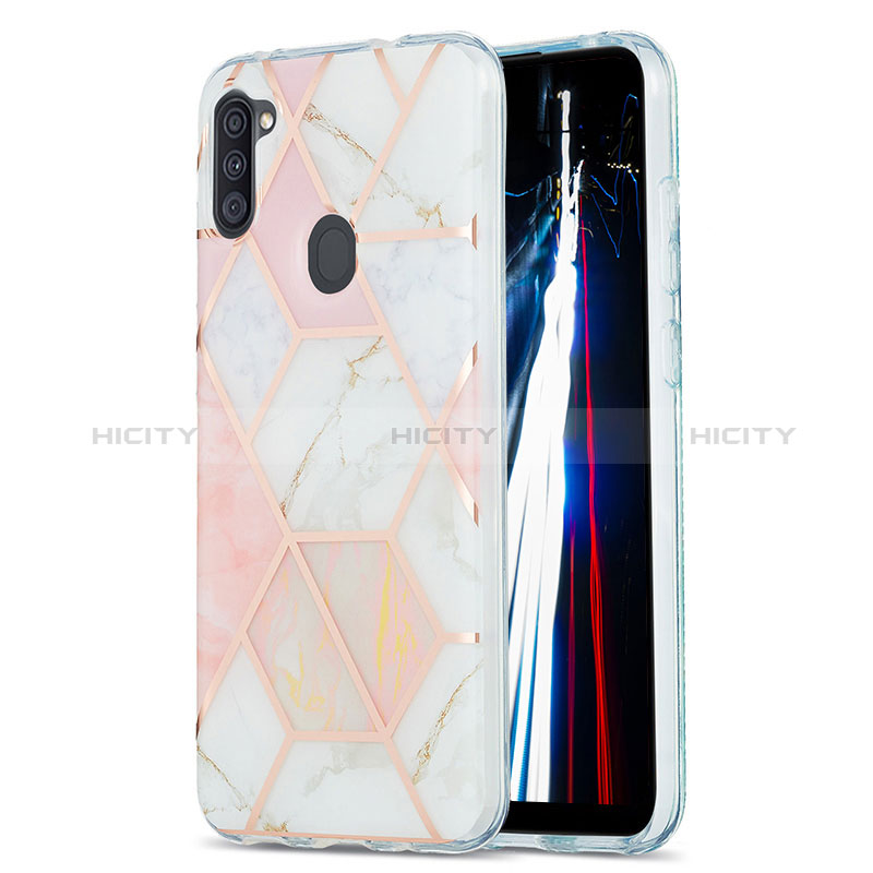 Coque Silicone Motif Fantaisie Souple Couleur Unie Etui Housse Y01B pour Samsung Galaxy A11 Plus