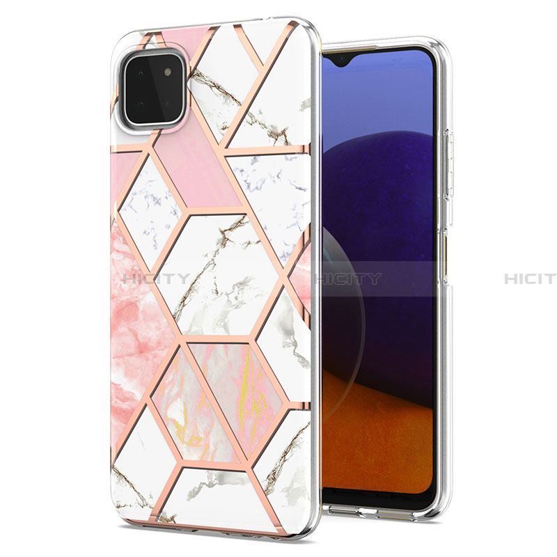 Coque Silicone Motif Fantaisie Souple Couleur Unie Etui Housse Y01B pour Samsung Galaxy A22 5G Plus