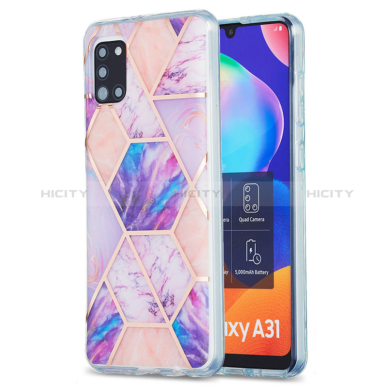 Coque Silicone Motif Fantaisie Souple Couleur Unie Etui Housse Y01B pour Samsung Galaxy A31 Plus