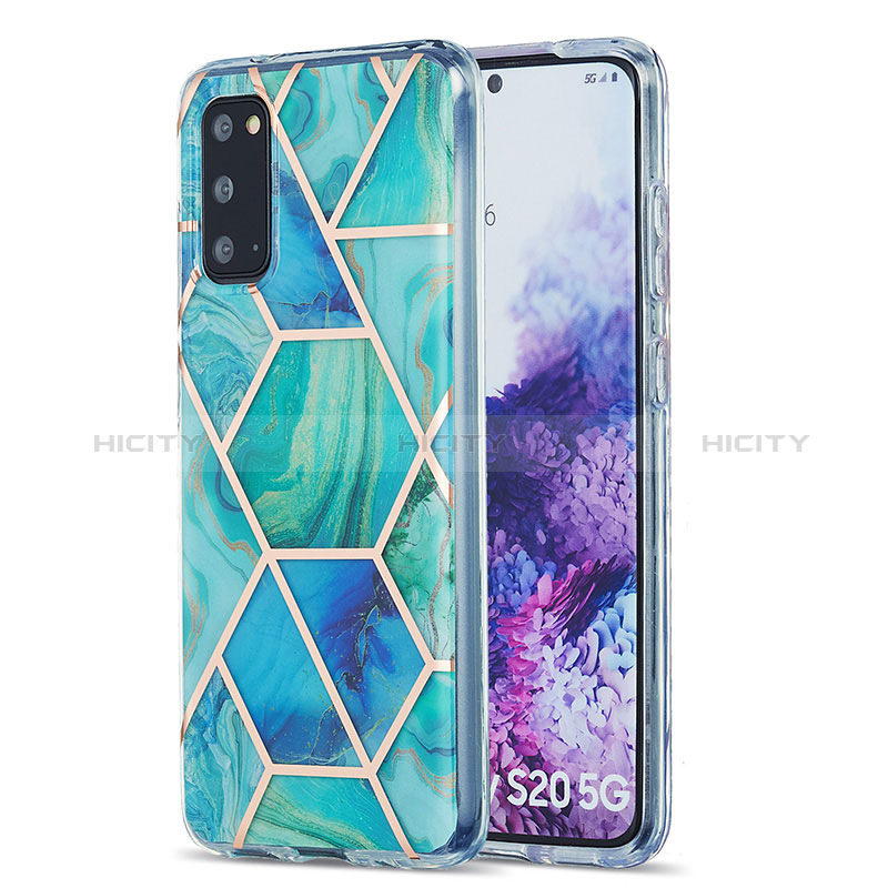 Coque Silicone Motif Fantaisie Souple Couleur Unie Etui Housse Y01B pour Samsung Galaxy S20 5G Plus