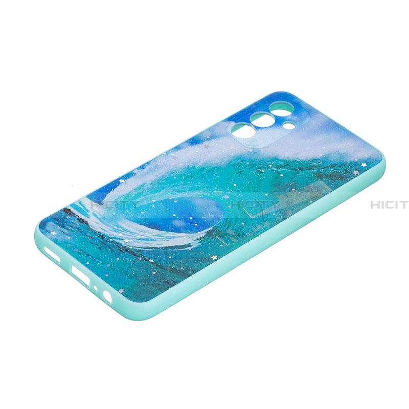 Coque Silicone Motif Fantaisie Souple Couleur Unie Etui Housse Y01X pour Samsung Galaxy A13 5G Vert Plus