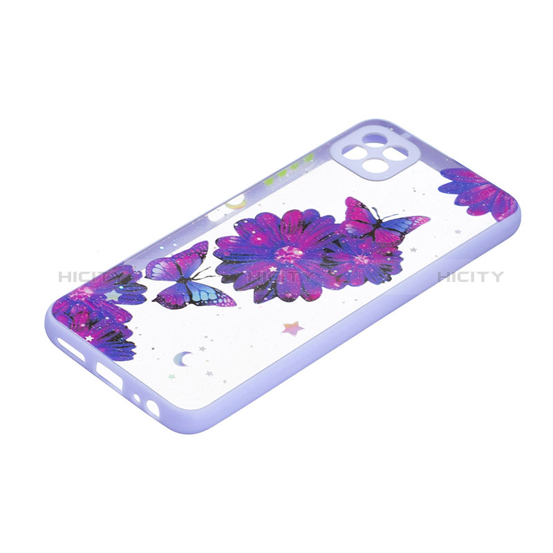 Coque Silicone Motif Fantaisie Souple Couleur Unie Etui Housse Y01X pour Samsung Galaxy A22s 5G Plus