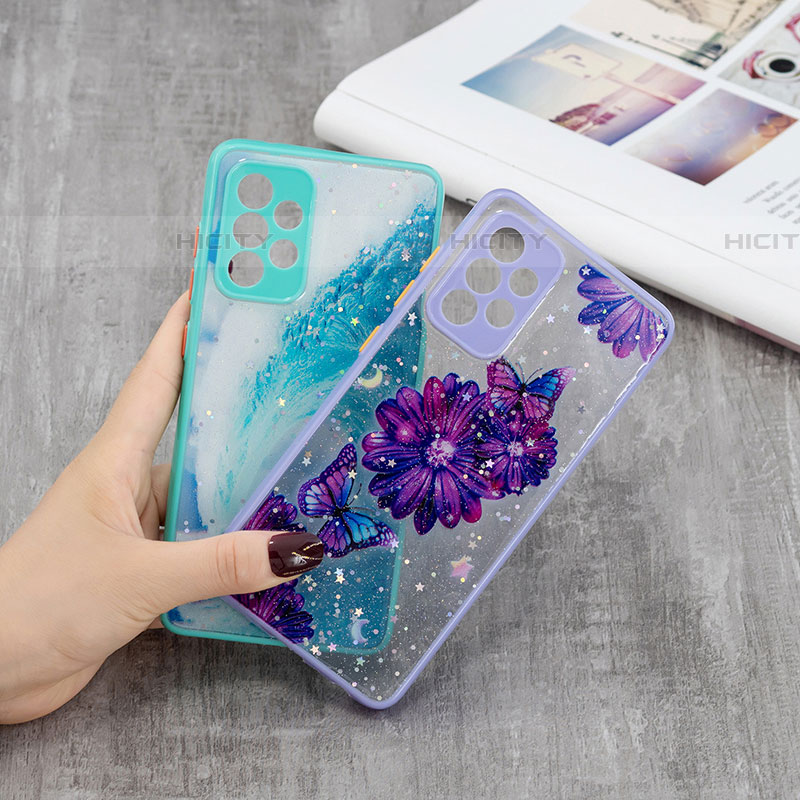 Coque Silicone Motif Fantaisie Souple Couleur Unie Etui Housse Y01X pour Samsung Galaxy A52 4G Plus