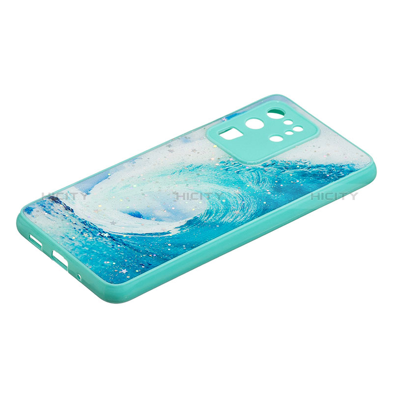 Coque Silicone Motif Fantaisie Souple Couleur Unie Etui Housse Y01X pour Samsung Galaxy S20 Ultra Vert Plus