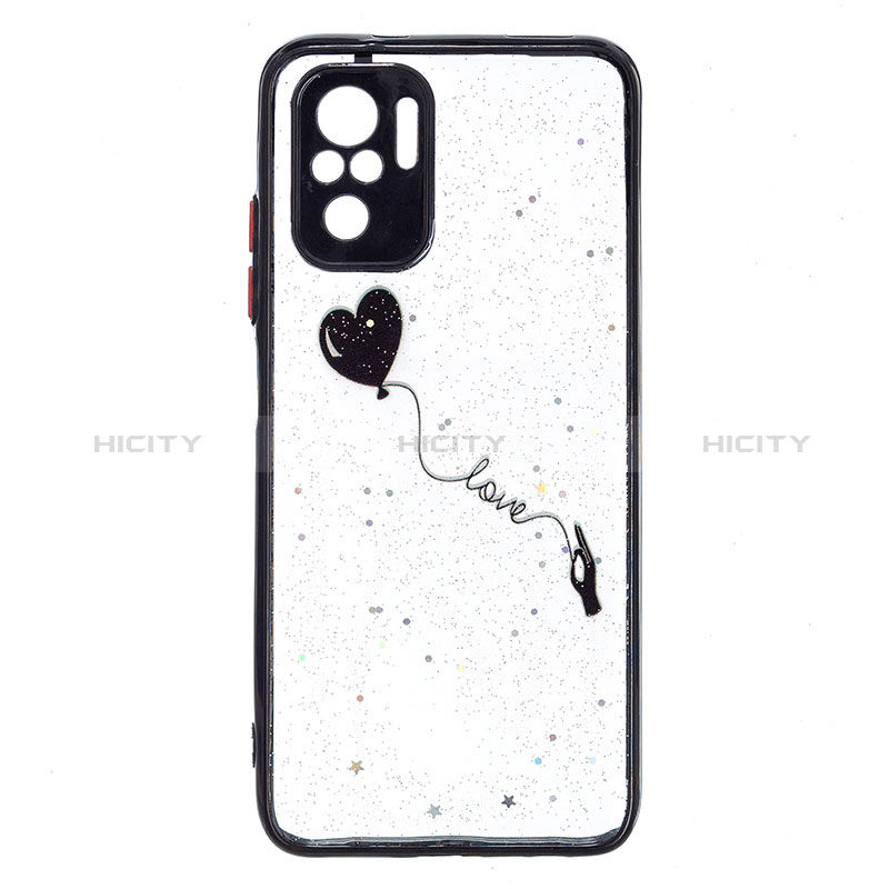 Coque Silicone Motif Fantaisie Souple Couleur Unie Etui Housse Y01X pour Xiaomi Poco M5S Noir Plus