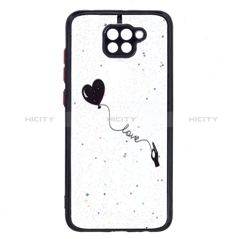 Coque Silicone Motif Fantaisie Souple Couleur Unie Etui Housse Y01X pour Xiaomi Redmi 10X 4G Noir Plus