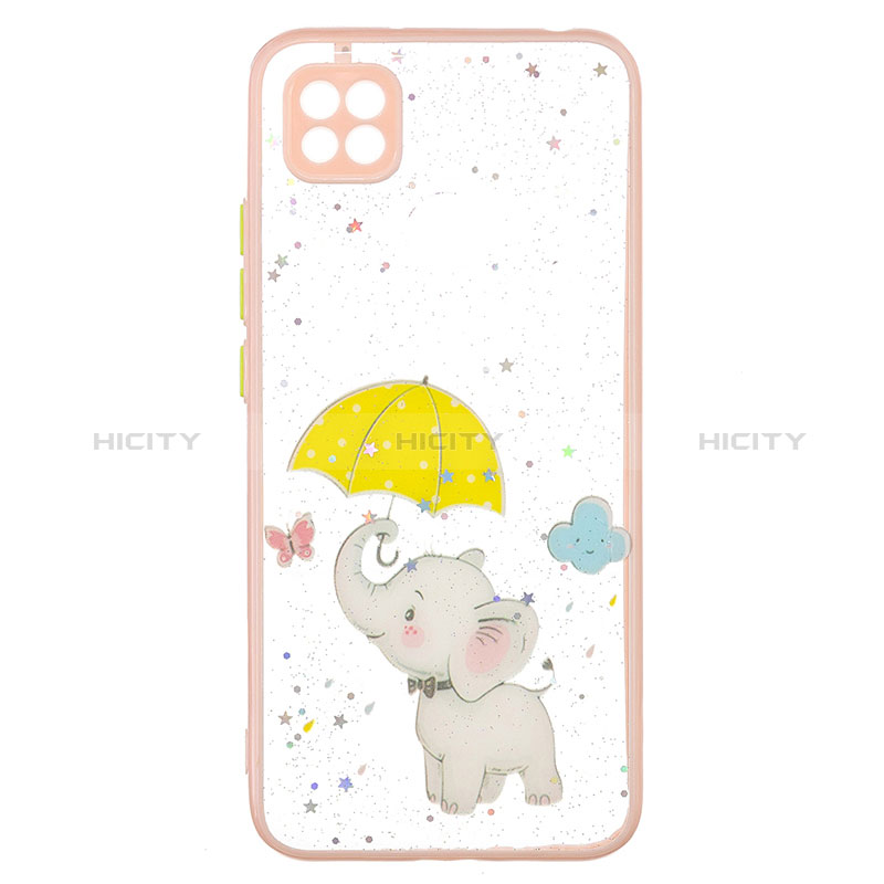 Coque Silicone Motif Fantaisie Souple Couleur Unie Etui Housse Y01X pour Xiaomi Redmi 9 Activ Jaune Plus