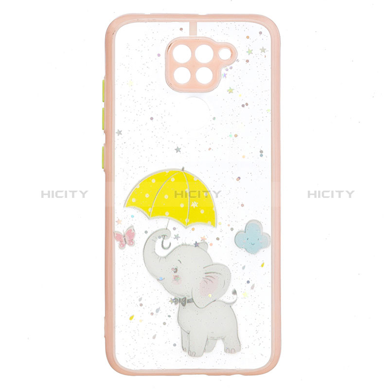 Coque Silicone Motif Fantaisie Souple Couleur Unie Etui Housse Y01X pour Xiaomi Redmi Note 9 Jaune Plus