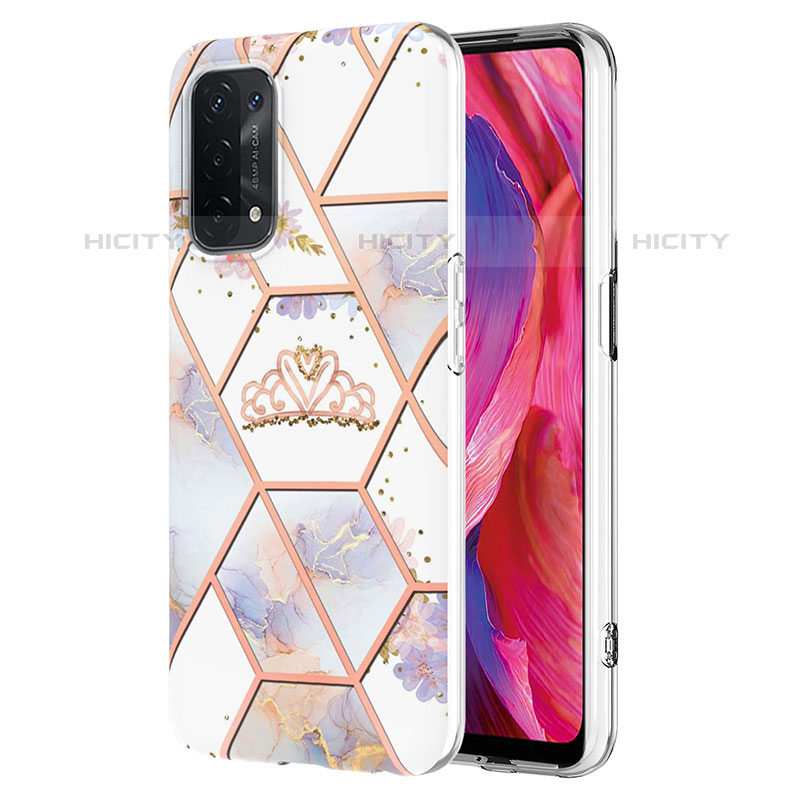 Coque Silicone Motif Fantaisie Souple Couleur Unie Etui Housse Y02B pour OnePlus Nord N200 5G Gris Plus