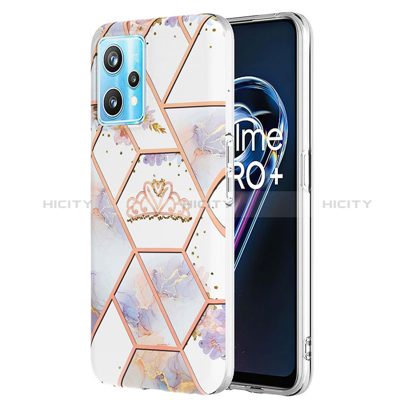 Coque Silicone Motif Fantaisie Souple Couleur Unie Etui Housse Y02B pour Realme 9 5G Gris Plus