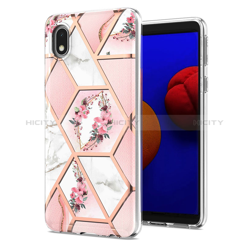 Coque Silicone Motif Fantaisie Souple Couleur Unie Etui Housse Y02B pour Samsung Galaxy A01 Core Plus