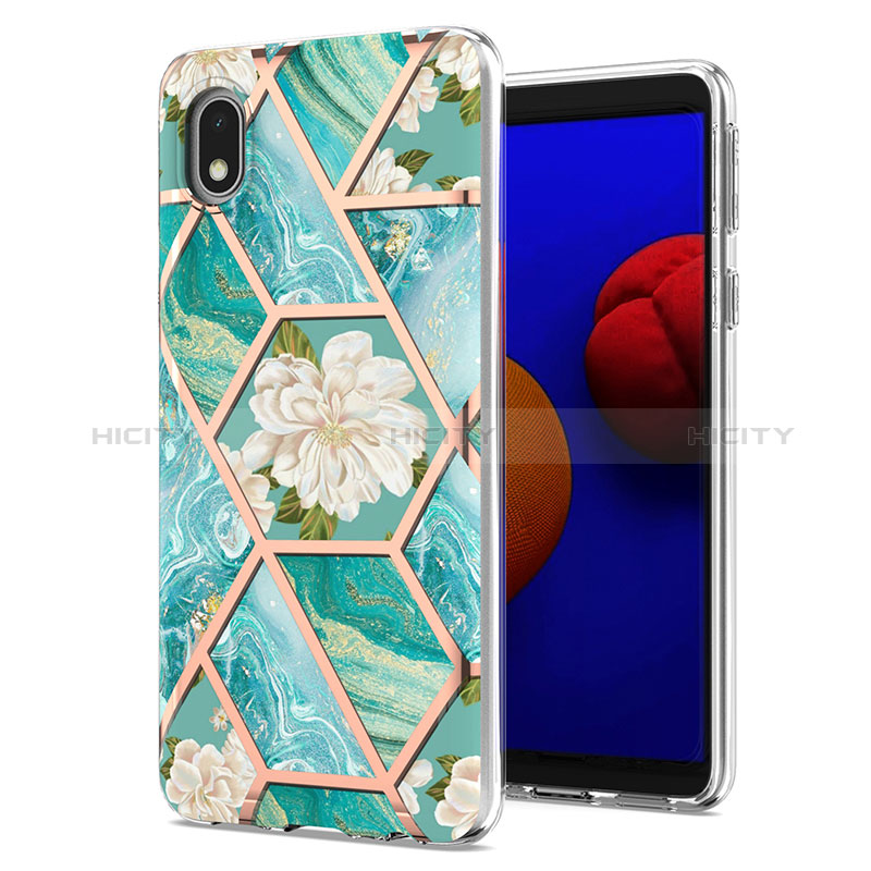 Coque Silicone Motif Fantaisie Souple Couleur Unie Etui Housse Y02B pour Samsung Galaxy A01 Core Plus