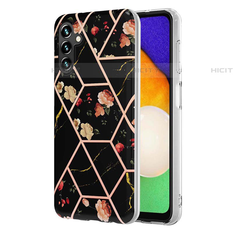 Coque Silicone Motif Fantaisie Souple Couleur Unie Etui Housse Y02B pour Samsung Galaxy A04s Noir Plus