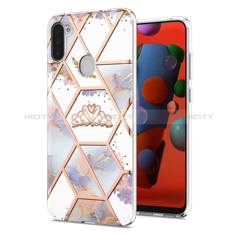 Coque Silicone Motif Fantaisie Souple Couleur Unie Etui Housse Y02B pour Samsung Galaxy A11 Plus