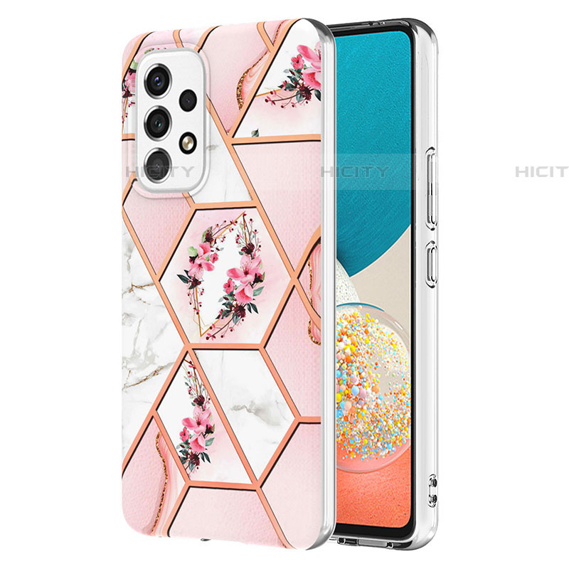 Coque Silicone Motif Fantaisie Souple Couleur Unie Etui Housse Y02B pour Samsung Galaxy A53 5G Rose Plus