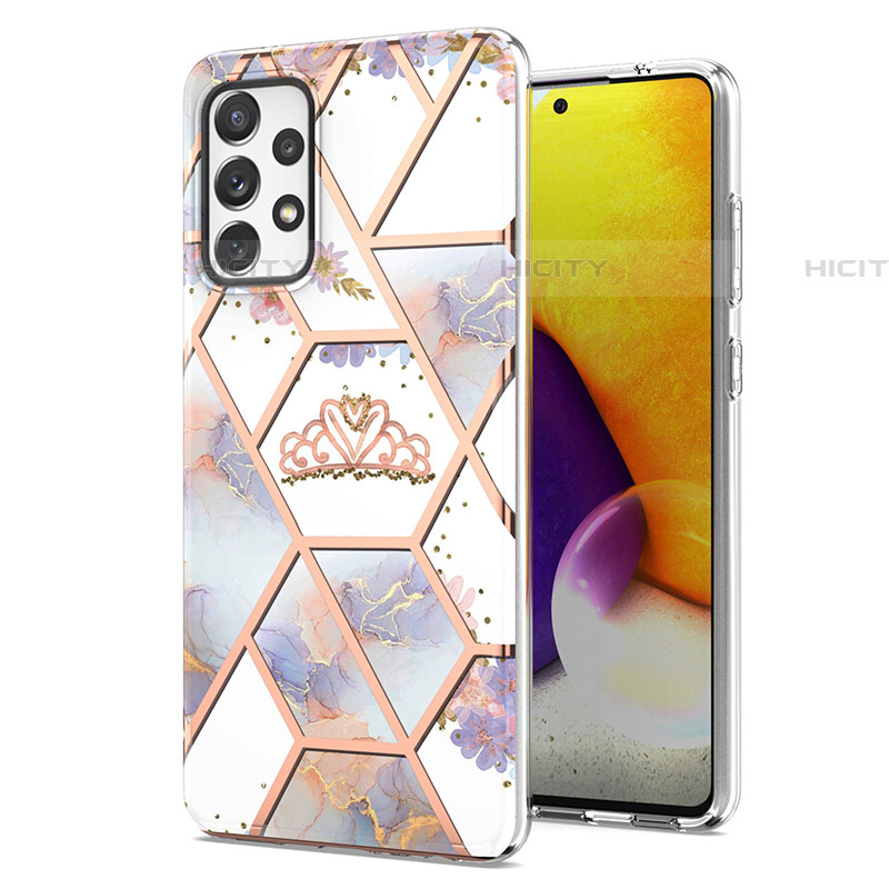 Coque Silicone Motif Fantaisie Souple Couleur Unie Etui Housse Y02B pour Samsung Galaxy A72 5G Plus