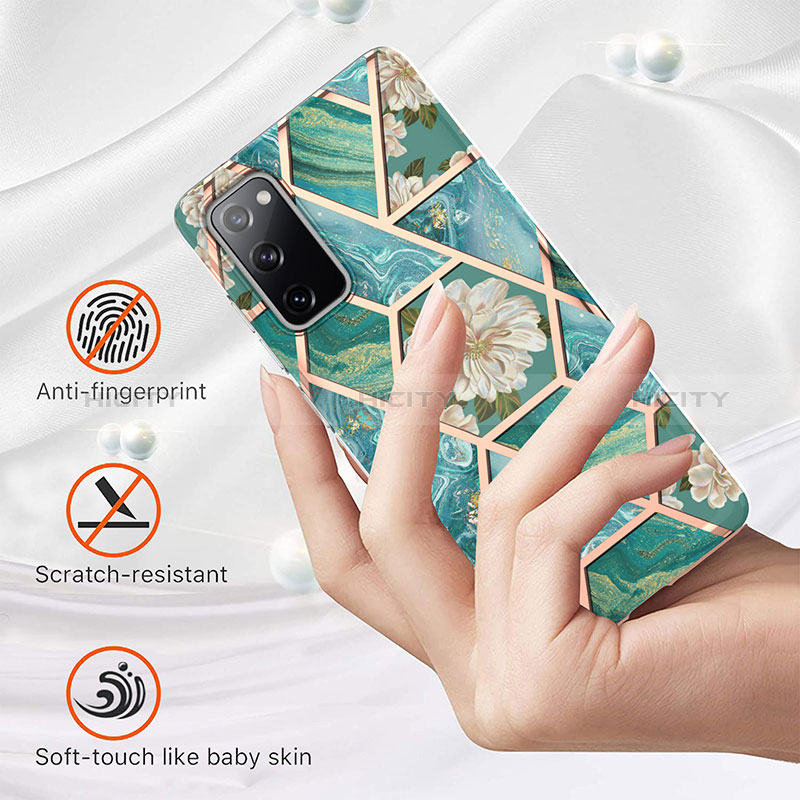 Coque Silicone Motif Fantaisie Souple Couleur Unie Etui Housse Y02B pour Samsung Galaxy S20 FE 4G Plus