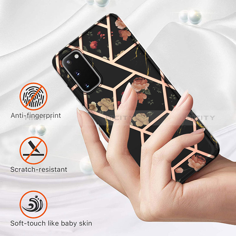 Coque Silicone Motif Fantaisie Souple Couleur Unie Etui Housse Y02B pour Samsung Galaxy S20 Plus