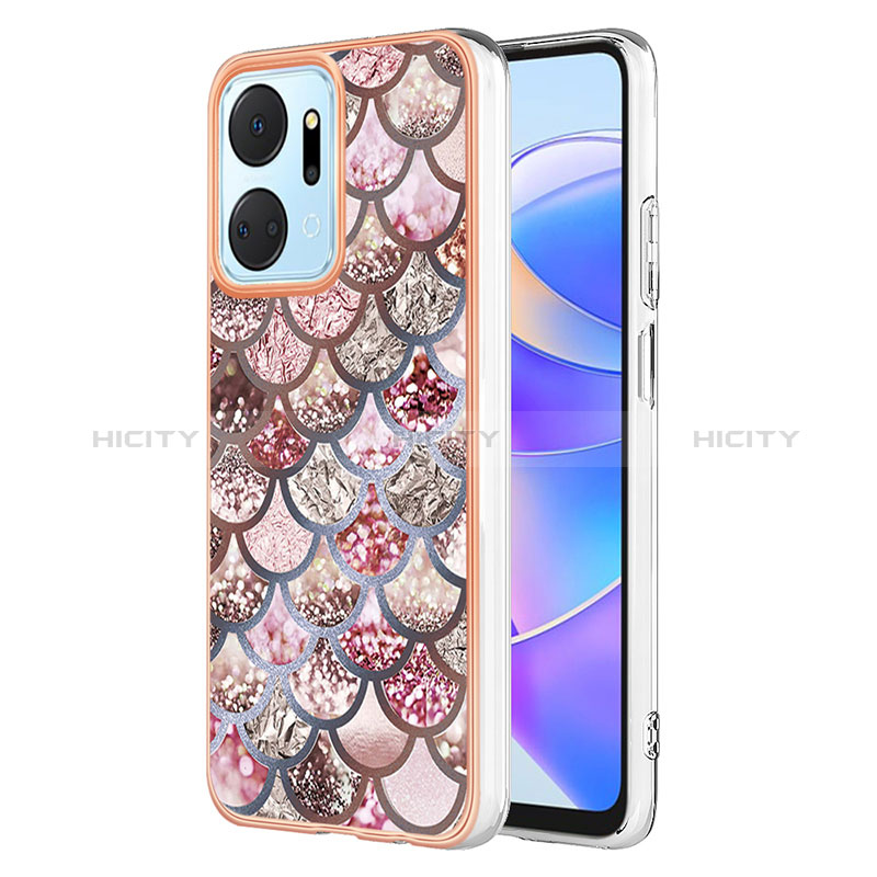 Coque Silicone Motif Fantaisie Souple Couleur Unie Etui Housse Y03B pour Huawei Honor X7a Plus