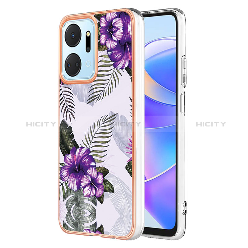 Coque Silicone Motif Fantaisie Souple Couleur Unie Etui Housse Y03B pour Huawei Honor X7a Plus