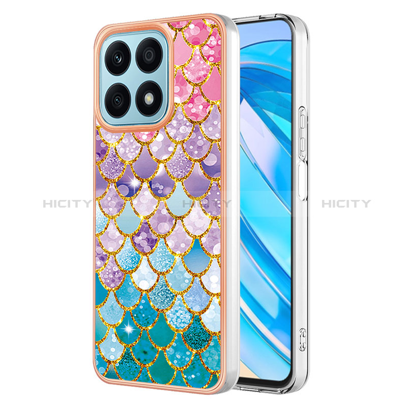 Coque Silicone Motif Fantaisie Souple Couleur Unie Etui Housse Y03B pour Huawei Honor X8a 4G Colorful Plus