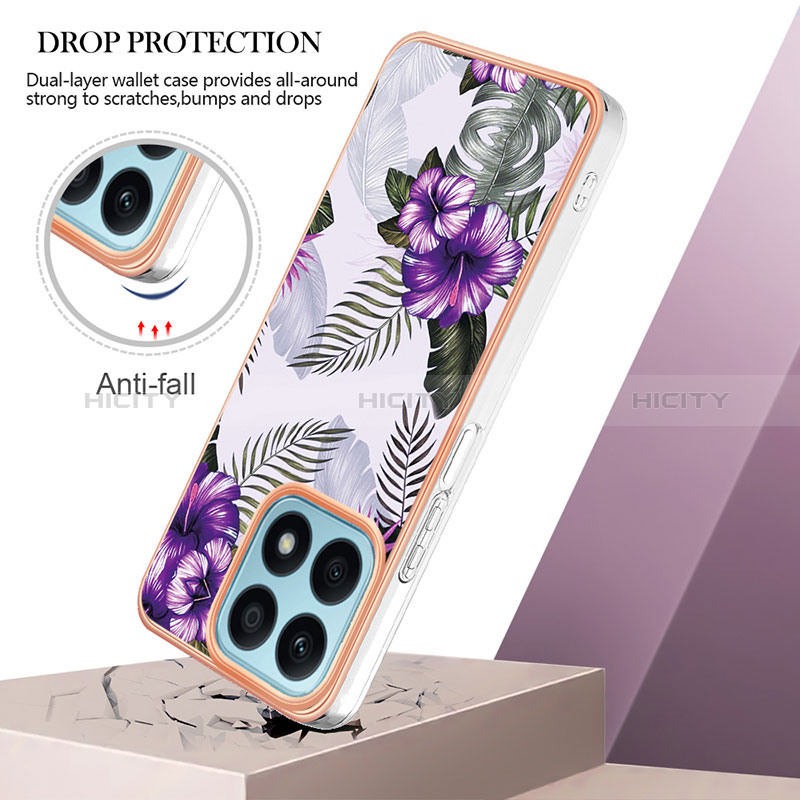 Coque Silicone Motif Fantaisie Souple Couleur Unie Etui Housse Y03B pour Huawei Honor X8a 4G Plus