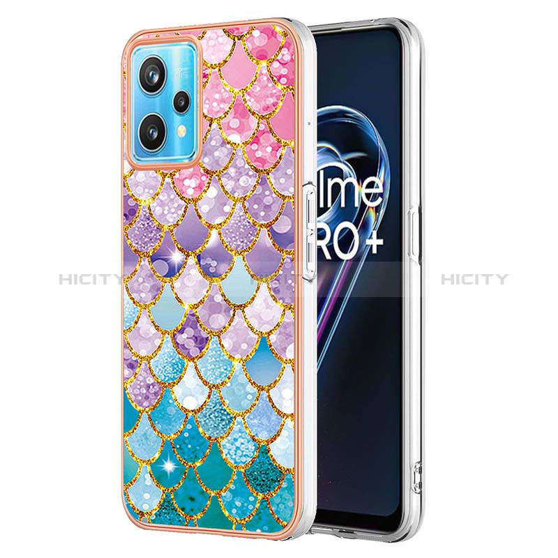 Coque Silicone Motif Fantaisie Souple Couleur Unie Etui Housse Y03B pour Realme Narzo 50 Pro 5G Colorful Plus