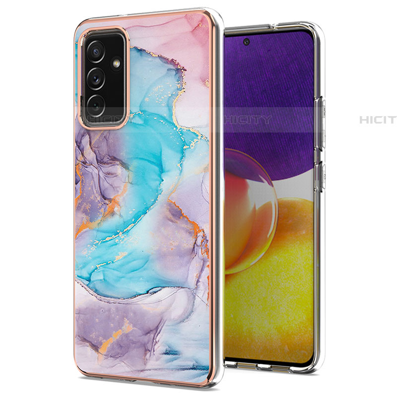 Coque Silicone Motif Fantaisie Souple Couleur Unie Etui Housse Y03B pour Samsung Galaxy A05s Bleu Plus