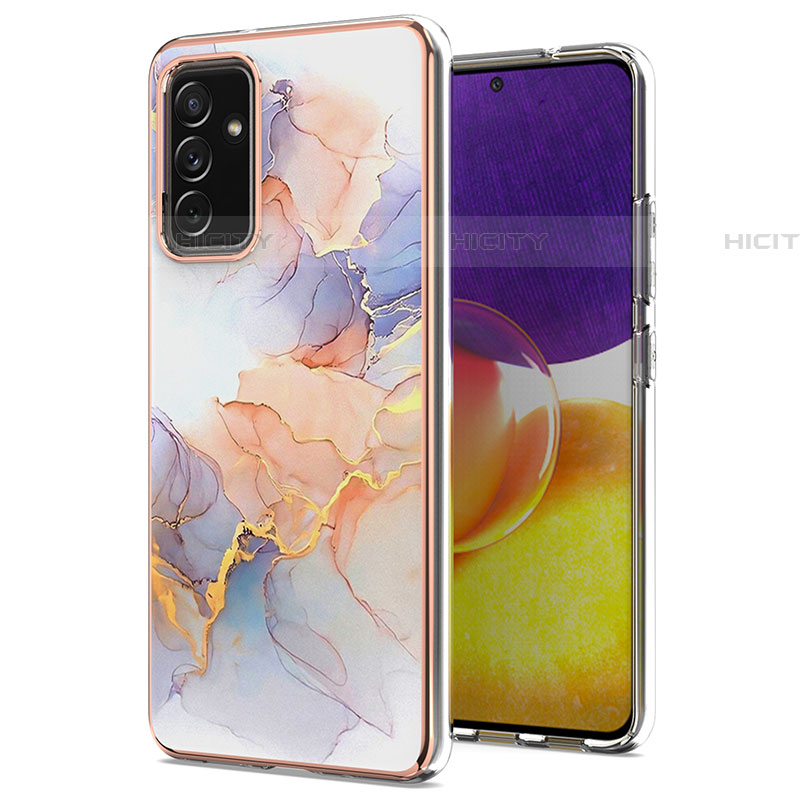 Coque Silicone Motif Fantaisie Souple Couleur Unie Etui Housse Y03B pour Samsung Galaxy A05s Violet Clair Plus