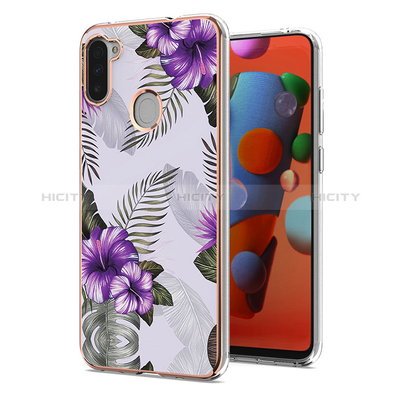 Coque Silicone Motif Fantaisie Souple Couleur Unie Etui Housse Y03B pour Samsung Galaxy A11 Plus