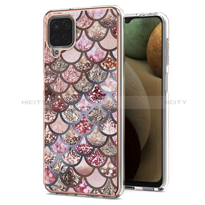 Coque Silicone Motif Fantaisie Souple Couleur Unie Etui Housse Y03B pour Samsung Galaxy A12 Plus