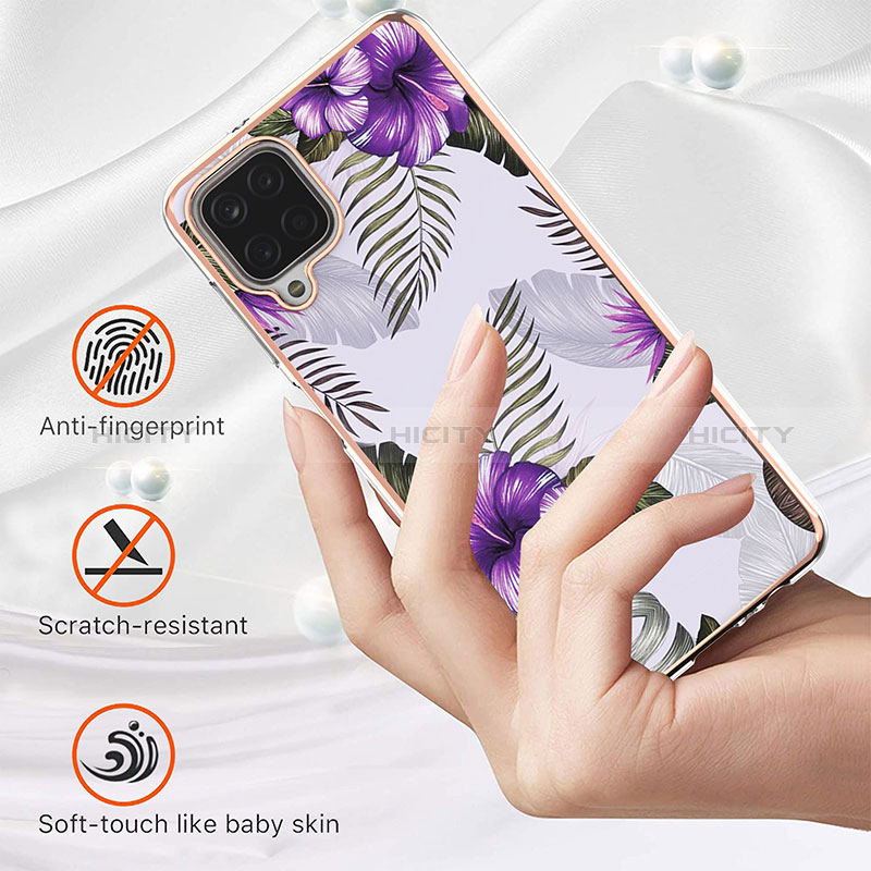 Coque Silicone Motif Fantaisie Souple Couleur Unie Etui Housse Y03B pour Samsung Galaxy A12 Plus