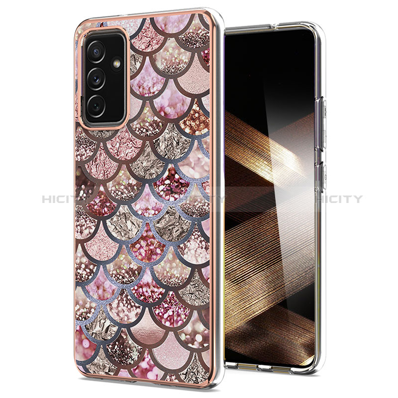 Coque Silicone Motif Fantaisie Souple Couleur Unie Etui Housse Y03B pour Samsung Galaxy A15 5G Marron Plus