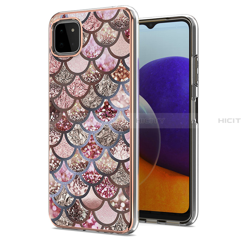 Coque Silicone Motif Fantaisie Souple Couleur Unie Etui Housse Y03B pour Samsung Galaxy A22 5G Plus