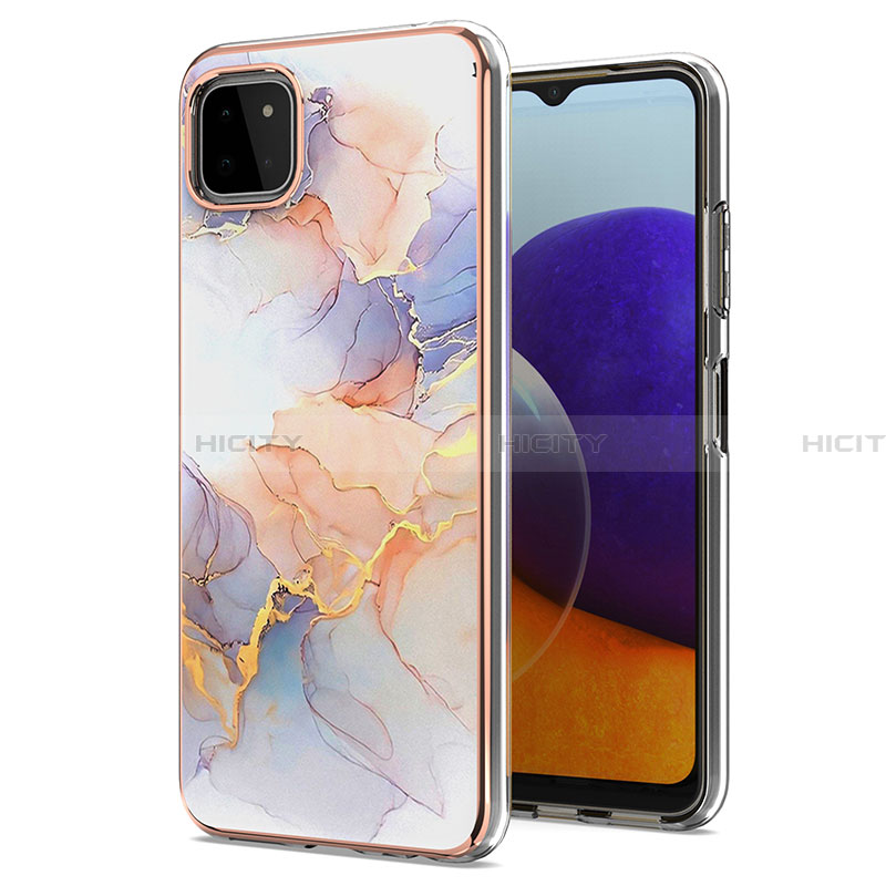 Coque Silicone Motif Fantaisie Souple Couleur Unie Etui Housse Y03B pour Samsung Galaxy A22 5G Plus