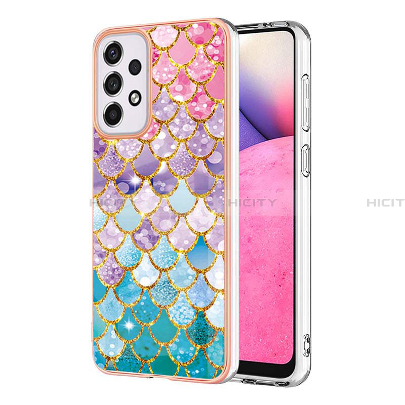 Coque Silicone Motif Fantaisie Souple Couleur Unie Etui Housse Y03B pour Samsung Galaxy A33 5G Colorful Plus