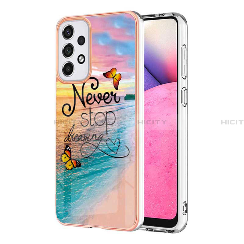 Coque Silicone Motif Fantaisie Souple Couleur Unie Etui Housse Y03B pour Samsung Galaxy A33 5G Mixte Plus