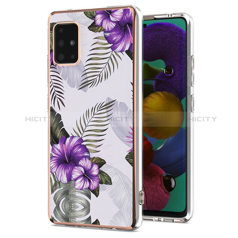 Coque Silicone Motif Fantaisie Souple Couleur Unie Etui Housse Y03B pour Samsung Galaxy A51 5G Plus