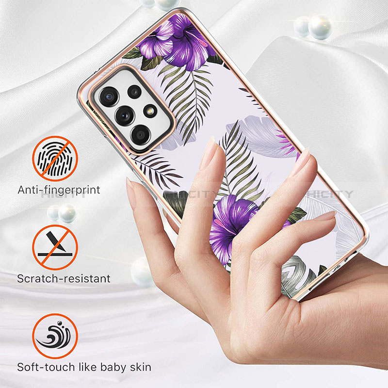 Coque Silicone Motif Fantaisie Souple Couleur Unie Etui Housse Y03B pour Samsung Galaxy A52s 5G Plus