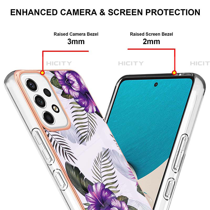 Coque Silicone Motif Fantaisie Souple Couleur Unie Etui Housse Y03B pour Samsung Galaxy A53 5G Plus