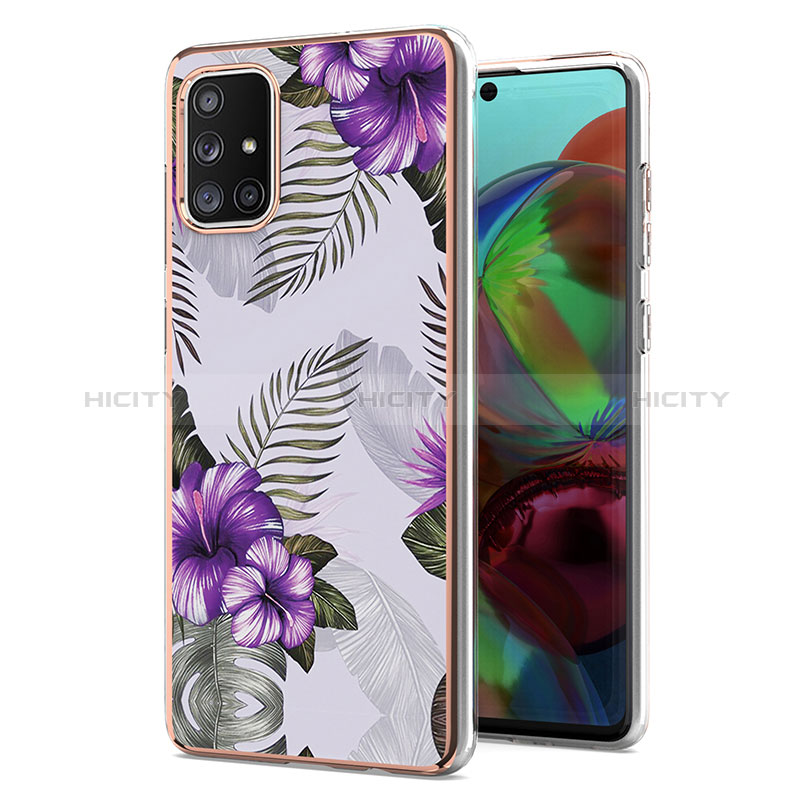 Coque Silicone Motif Fantaisie Souple Couleur Unie Etui Housse Y03B pour Samsung Galaxy A71 4G A715 Plus