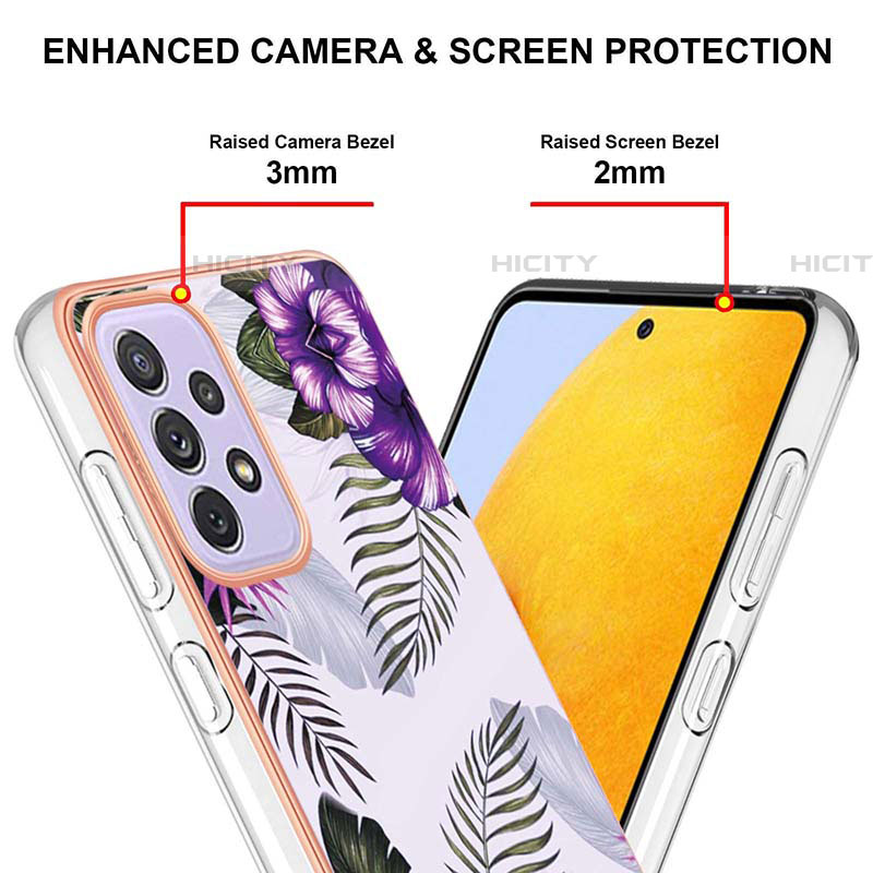 Coque Silicone Motif Fantaisie Souple Couleur Unie Etui Housse Y03B pour Samsung Galaxy A73 5G Plus