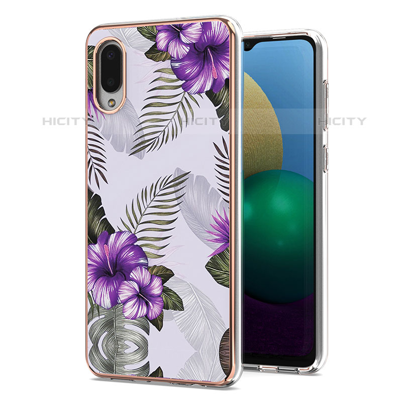 Coque Silicone Motif Fantaisie Souple Couleur Unie Etui Housse Y03B pour Samsung Galaxy M02 Plus